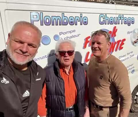 photo de Serge Leconte avec son père et son frère